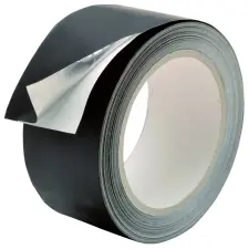 RUBAN ALUMINIUN ADHESIF NOIR MAT POUR ISOLANT CALORIFUGE SOUPLE HAUTE TEMPERATURE