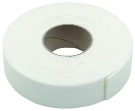 BANDE ADHESIVE BLANCHEE EPAISSEUR 3 MM POUR  ISOLANT CALORIFUGE SOUPLE