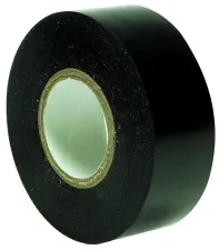 RUBAN ADHESIF PVC PLASTIFIE NOIR