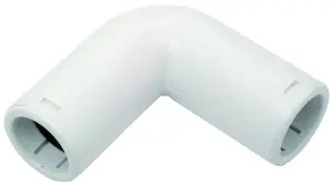 COUDE 90° POUR TUBE DE CONDENSATS EN PVC RIGIDE A EMMANCHER