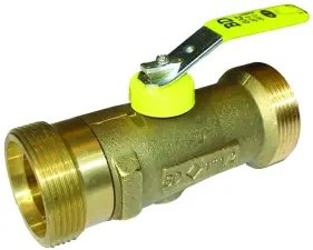 ROBINET DE BARRAGE GAZ LAITON A VISSER MALE MALE JPG NF