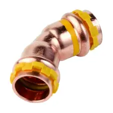 RACCORDS CUIVRE GAZ A SERTIR 45° FEMELLE FEMELLE ATG