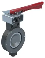 VANNE PAPILLON A OREILLE DE CENTRAGE DOUBLE EXCENTRATION ACIER PN40 BRAY