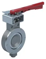 VANNE PAPILLON A OREILLE DE CENTRAGE DOUBLE EXCENTRATION INOX PN40 BRAY