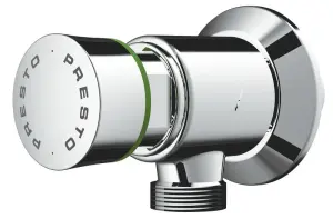 ROBINET TEMPORISE EQUERRE POUR URINOIR LAITON CHROME PRESTO 12 31707