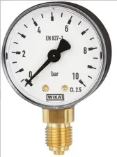 HYDROMETRE ABS RACCORD RADIAL LAITON A CADRAN SEC WIKA