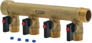 COLLECTEUR LAITON A VISSER MALE FEMELLE EQUIPE ROBINETS BOISSEAUX CGR