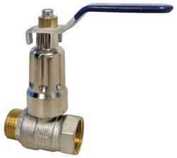 ROBINET BOISSEAU SPHERIQUE ACS MF A ALLONGE ET POIGNEE BLEUE OPTIEAMFB