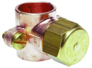 COLLIER DE MISE A LA TERRE LAITON POUR CONDUITE GAZ CUIVRE