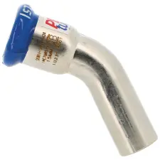 COUDE A SERTIR 45° MF SERTISTEEL INOX 316L (1.4404)