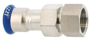 UNION DROIT A SERTIR F A VISSER FEMELLE SERTISTEEL INOX 316L (1.4404)