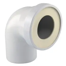PIPE WC PVC COUDEE FEMELLE MALE COURTE A COLLER NF FITT 4107484