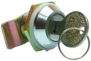 SERRURE DE RECHANGE AVEC 2 CLES POUR COFFTRET SOUS VERRE DORMANT