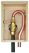 COFFRET GAZ S22 EQUIPE ROBINET 1/4 DE TOUR IVOIRE