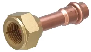 RACCORD A VISSER BRONZE SAE FLARE / A SERTIR CUIVRE FROID FF COOLPRESS