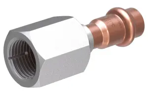 RACCORD A VISSER INOX SAE FLARE / A SERTIR CUIVRE FROID FF COOLPRESS