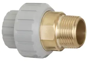UNION PVC 3 PIECES HAUTE TEMPERATURE FM A COLLER/VISSER