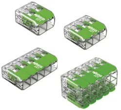 BORNE DE CONNEXION WAGO 221 GREEN RANGE