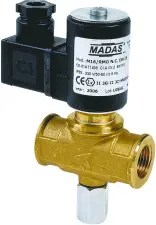 ELECTROVANNE GAZ LAITON A VISSER FEMELLE FEMELLE A REARMEMENT MANUEL 230 VOLTS