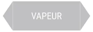 MARQUEUR DE TUYAUTERIE ET ADHESIF DE REPERAGE VAPEUR
