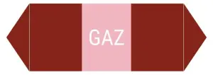 MARQUEUR DE TUYAUTERIE ET ADHESIF DE REPERAGE GAZ