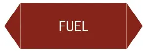 MARQUEUR DE TUYAUTERIE ET ADHESIF DE REPERAGE FUEL HUILE FLUIDE FRIGORIGENE