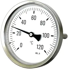 THERMOMETRE BIMETALLIQUE INDUSTRIEL A CADRAN AXIAL CITEC