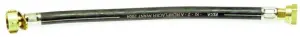 LIRE SOUPLE CAOUTCHOUC BUTANE PROPANE ECROU BOUTEILLE ET ECROU FEMELLE 20x150 VALIDITE 5 ANS NF