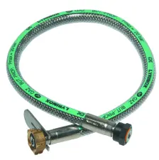 LIRE SOUPLE INOX BUTANE PROPANE ECROU BOUTEILLE ET ECROU FEMELLE 20x150 SANS LIMITE DE VALIDITE NF