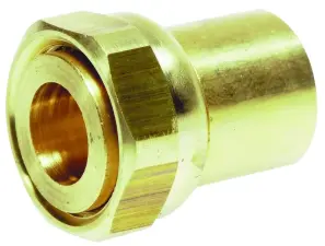 REDUCTION 2 PIECES BUTANE PROPANE LAITON A SOUDER CUIVRE ET ECROU TOURNANT NF