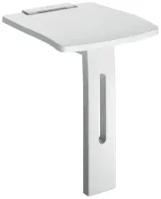 SIEGE DOUCHE RABATTABLE AVEC ASSISE PLEINE ET PIED DELABIE 510405