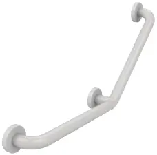 BARRE DE MAINTIEN COUDEE 3 POINTS PMR ACIER FINITION EPOXY BLANC PRESTO 60581