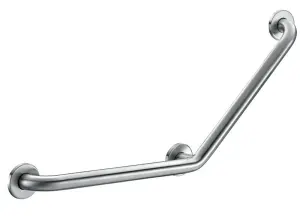 BARRE DE MAINTIEN COUDEE 3 POINTS PMR INOX POLI DELABIE 35082S