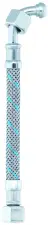FLEXIBLE FUEL NITRILE ET TRESSE GALVANISEE COUDE FEMELLE FEMELLE SPHERO-CONIQUE