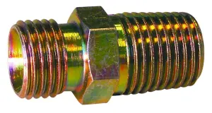 NIPPLE LAITON FUEL MALE SPHERO-CONIQUE / MALE A FILETAGE CONIQUE