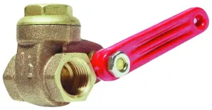 VANNE POLICE BRONZE A PASSAGE INTEGRAL A VISSER FEMELLE FEMELLE A LEVIER ALUMINIUM PN16
