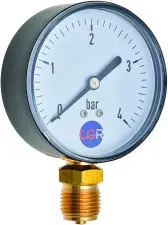 MANOMETRE ABS A CADRAN SEC RACCORD RADIAL LAITON CGR
