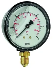 MANOMETRE ABS RACCORD RADIAL LAITON A BAIN DE GLYCERINE WIKA