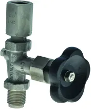 ROBINET PORTE-MANOMETRE A POINTEAU INOX CORPS INOX 316 TI A VISSER MALE ET FEMELLE WIKA