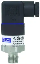 CAPTEUR/TRANSMETTEUR DE PRESSION INOX 316L 24 VOLTS CLASSE 0,50% A VISSER MALE WIKA