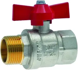 ROBINET BOISSEAU SPHERIQUE A PRESSE ETOUPE ACS MF A MANETTE PRESSOMMF
