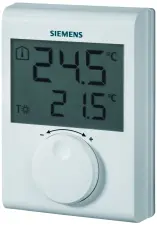 THERMOSTAT D'AMBIANCE DIGITAL SANS FIL RDH100RF/SET SIEMENS