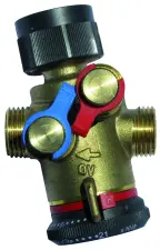 ROBINET D'EQUILIBRAGE A PRISE DE PRESSION PN16 COCON QTZ OVENTROP