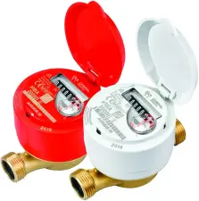 COMPTEUR DIVISIONNAIRE LAITON A JET UNIQUE CADRAN SEC ARIES V4 DIEHL