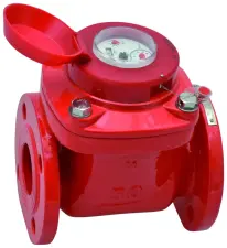 COMPTEUR WOLTMAN A HELICE AXIALE EAU CHAUDE FONTE A BRIDES PN10 ACS CGR