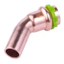 COUDE A SERTIR CUIVRE 45° MALE FEMELLE PROFIL V SUDOPRESS