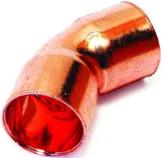 COUDE CUIVRE A SOUDER 45° FEMELLE FEMELLE EN 1254-1