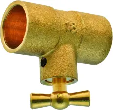 TE PURGEUR LAITON A SOUDER FEMELLE FEMELLE DYNAFLU EN 1254-1