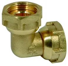 COUDE LAITON 90° FEMELLE A VISSER A ECROU TOURNANT DYNAFLU