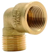 COUDE LAITON 90° A VISSER MALE FEMELLE DYNAFLU